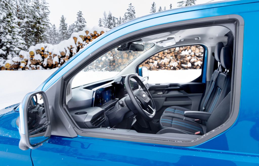 Seter E-Transit Custom Interiørseter E-Transit Custom