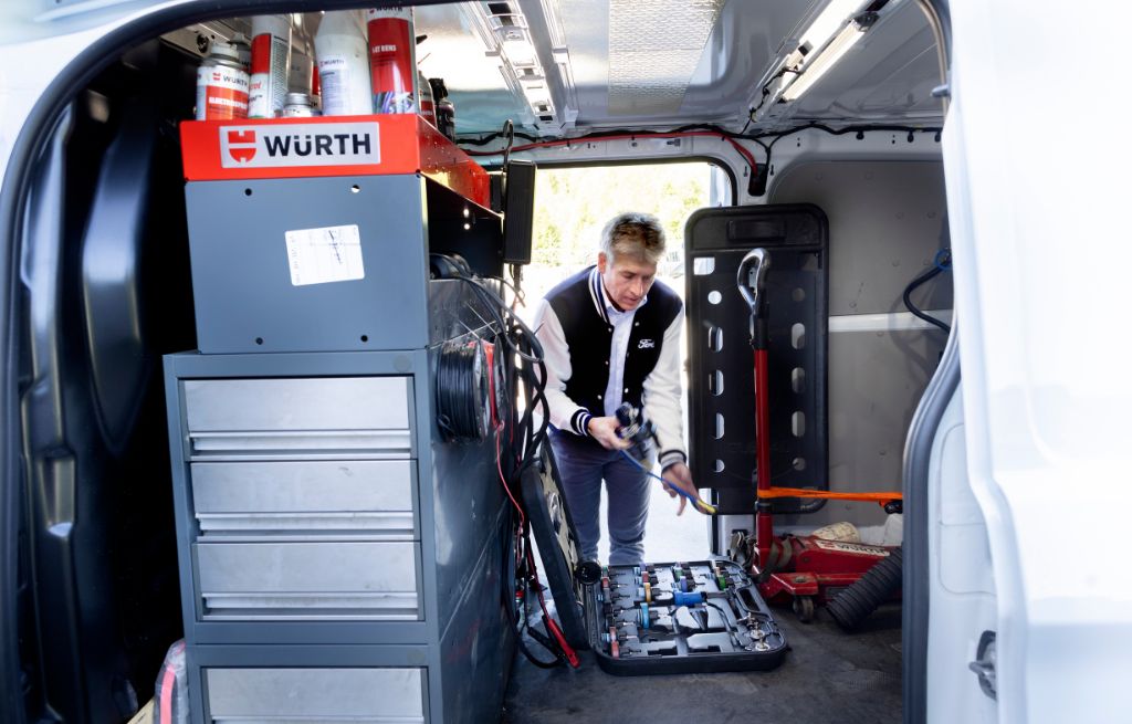 Verktøy i varebil Verktøy i varebi