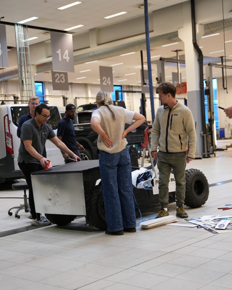 Ferdigbygging av bilen til løpet