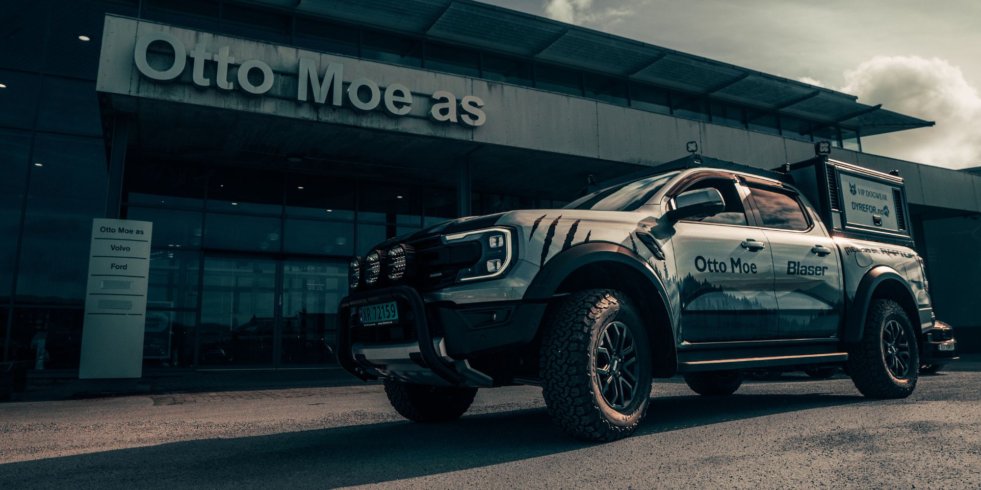 Ford Ranger Raptor med Otto Moe logo