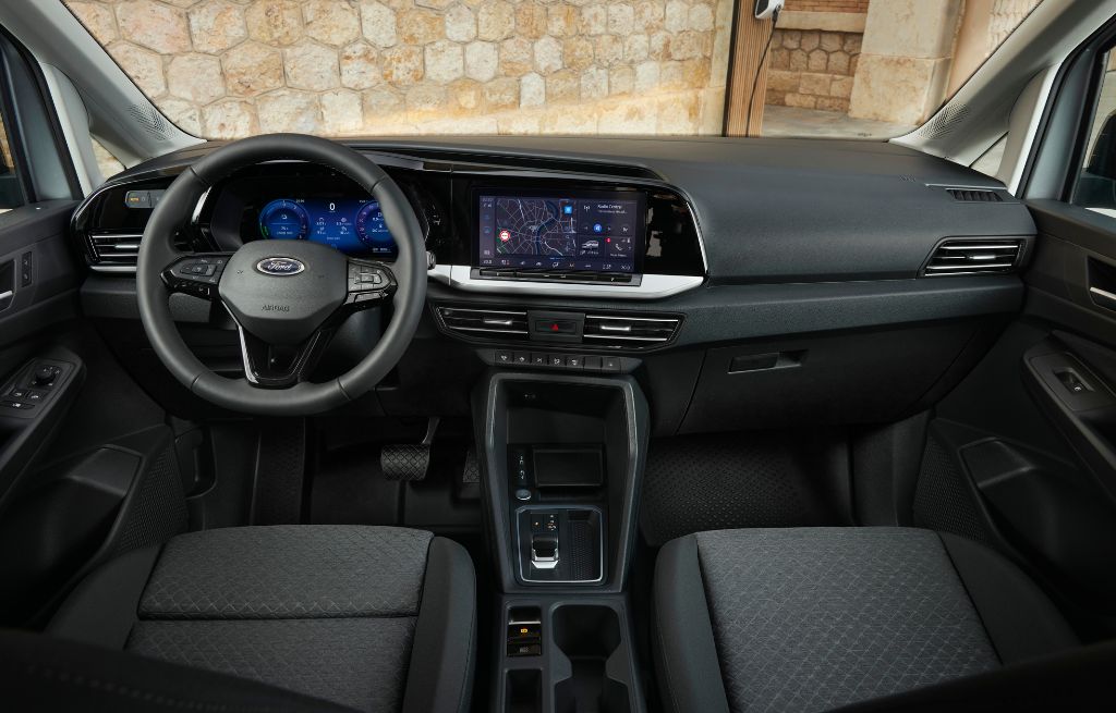 Inside of Transit Connect phev