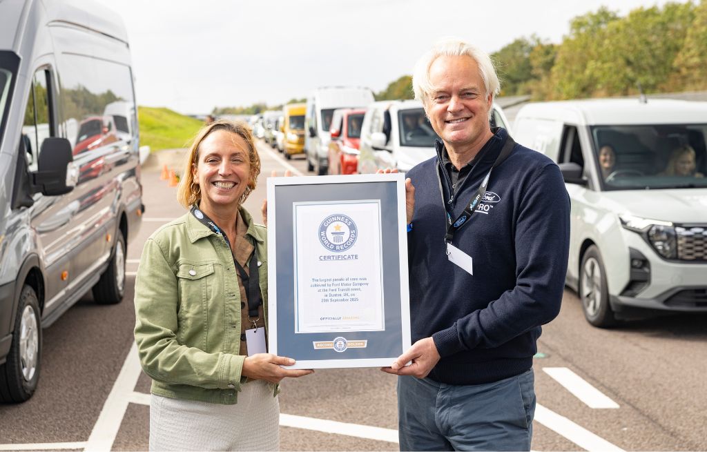 Overrekkelse av Guiness World Record Certificate