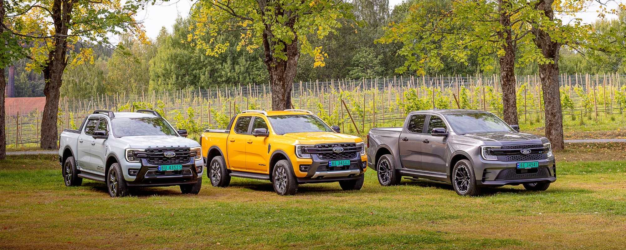 3 ulike Ford Ranger