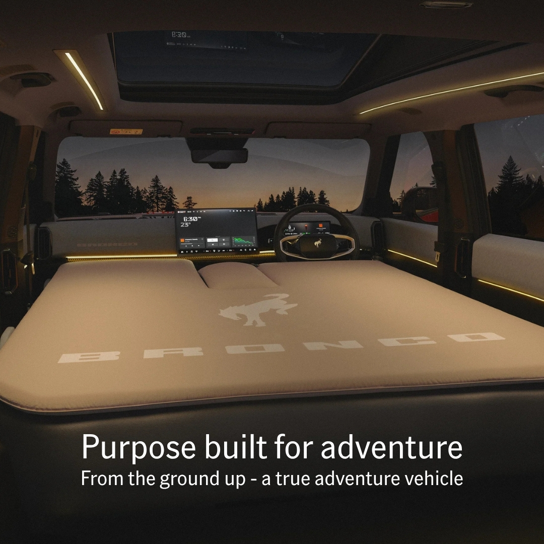 Bronco Basecamp Sleeping area