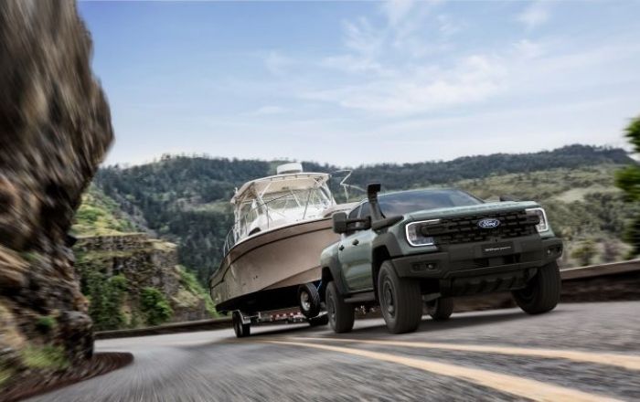image of ranger super duty towing