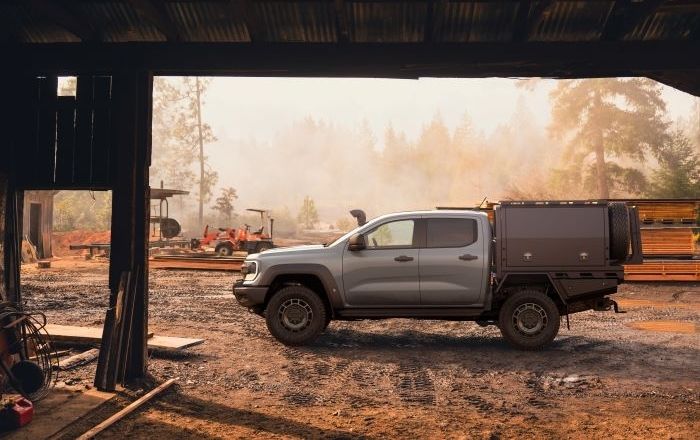image of ranger super duty parked