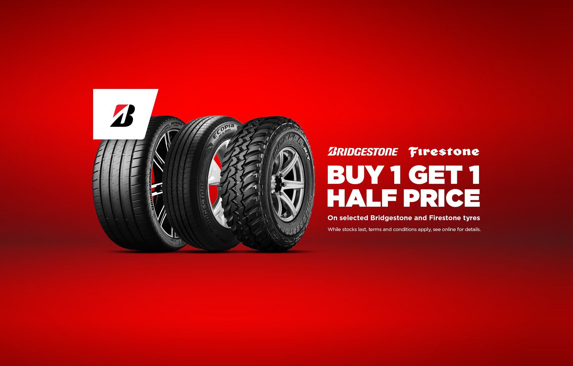 Bridgestone and Firestone tyres