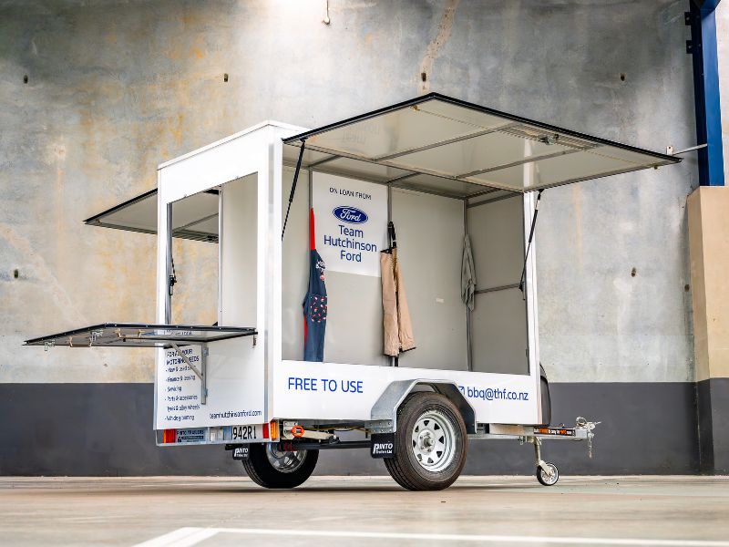 The Team Hutchinson Ford BBQ Trailer