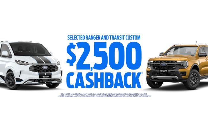 $2,500 Cashback offer at Fairview Ford