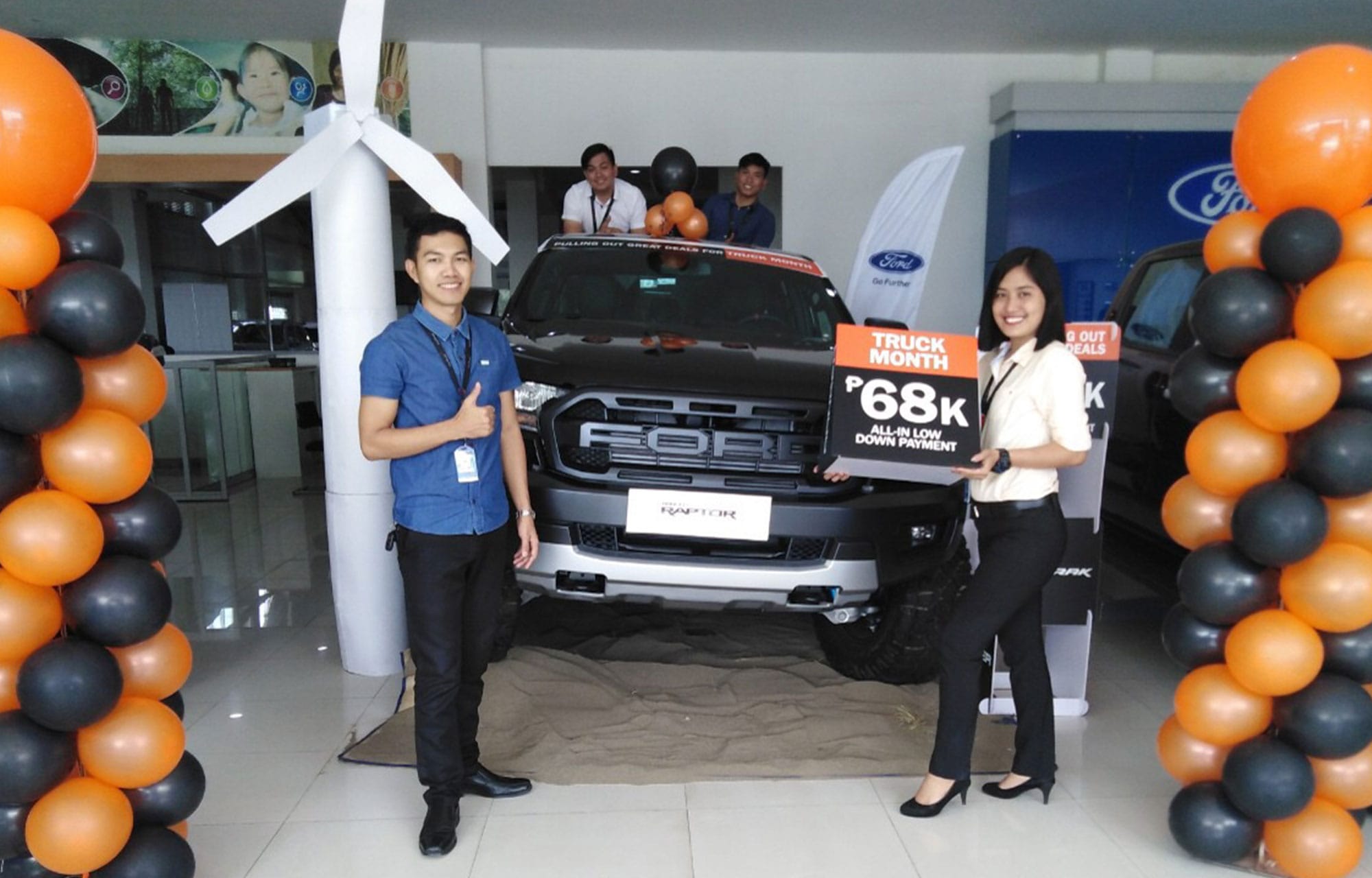 ford ilocos norte windmills theme for the ford truck month event