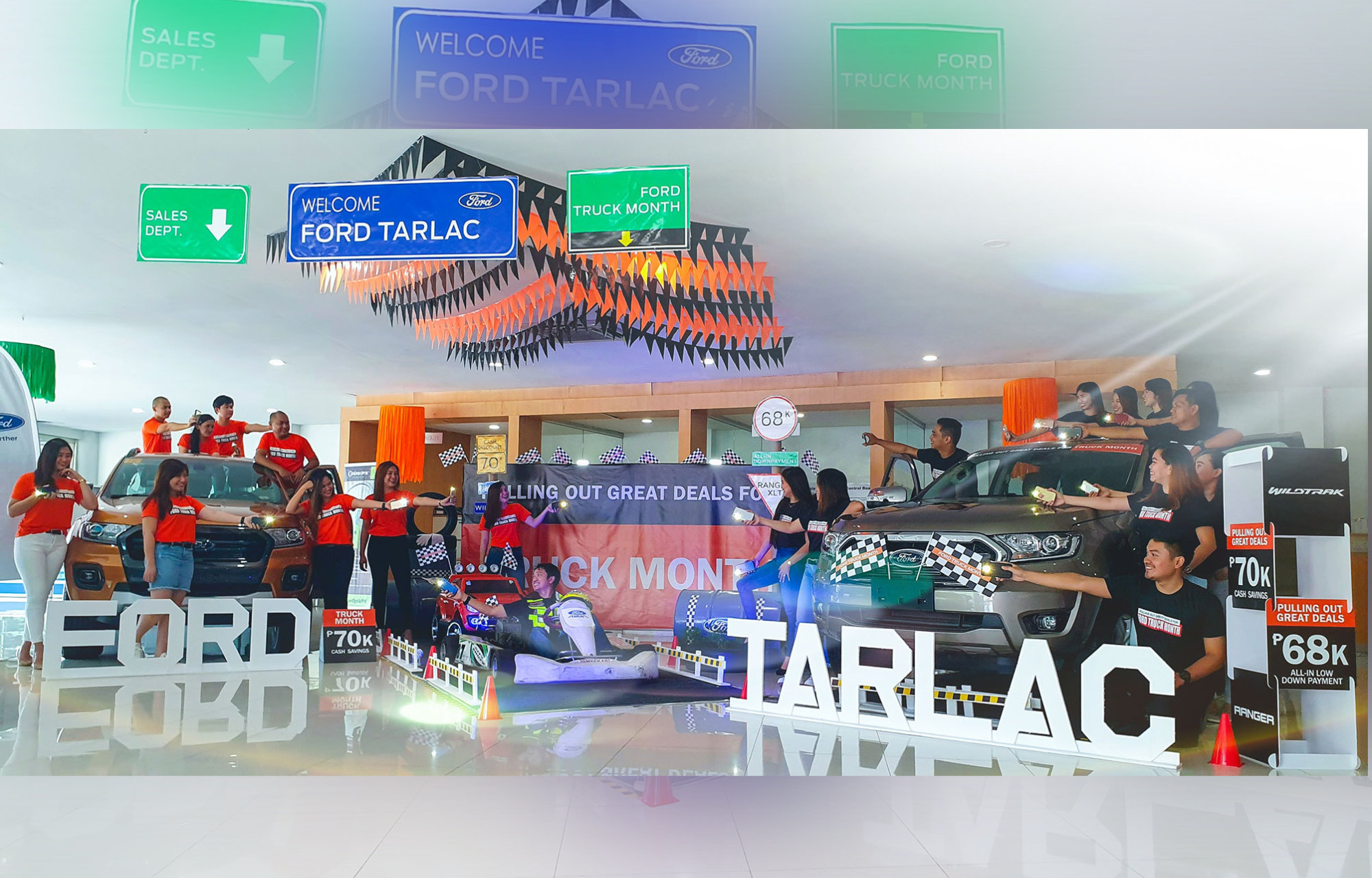 ford tarlac kart racer theme for the  ford truck month event