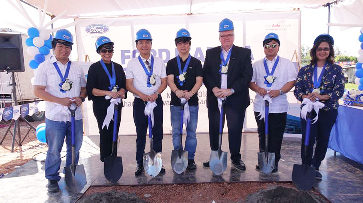 Managing Director, Mr Bertrand Lessard at Ford Isabela's ground-breaking ceremony