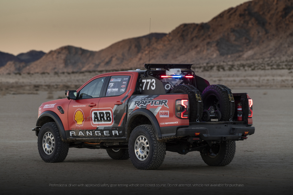 Ford Ranger Raptor podczas wyścigów Baja