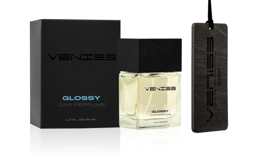 Perfumy i zawieszka samochodowa Glossy firmy Veniss