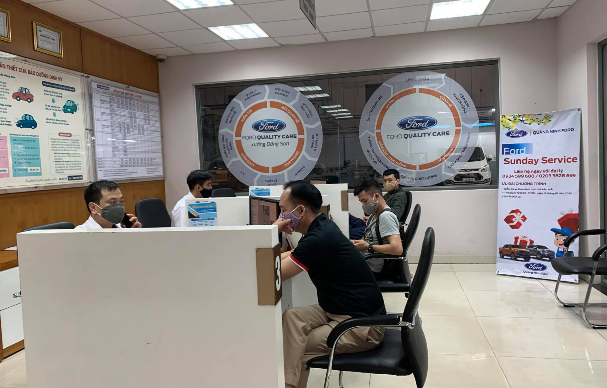 Xưởng dịch vụ tại Quảng Ninh Ford