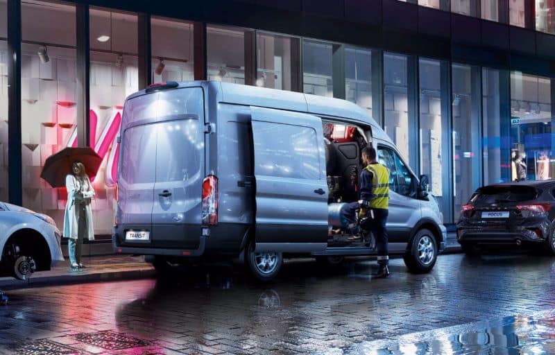 Transit Van Transit Van parked in city